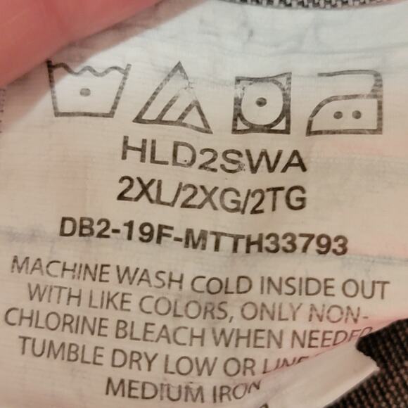 Wrangler Black Denim LS Full Button Shirt - Size 2XL - Picture 5 of 5